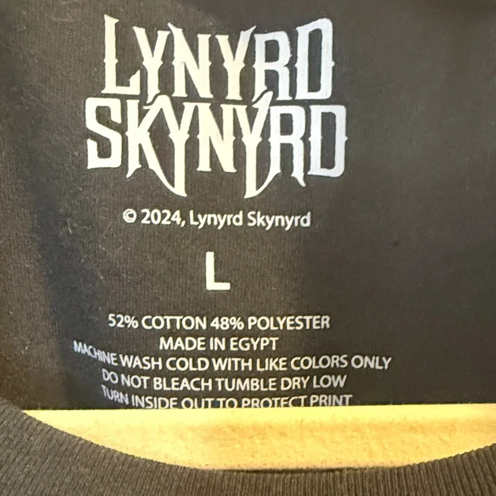 Lynyrd Skynyrd Graphic Long Sleeve Shirt upcycled band flannel oversized large - Picture 2 of 6
